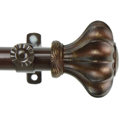 Rod Desyne Flair Window Curtain Rod Set 66 To 120-Inch