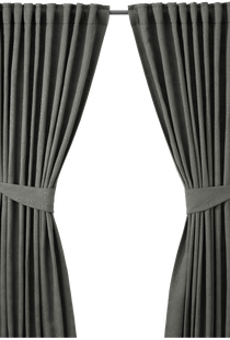 Blekviva Curtains With Tie-Backs 1 Pair