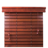 Cherry 2 Inch Customized Real Wood Blinds