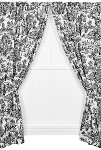 Victoria Park Toile 68-Inch-by-63 Inch Tailored Panel Pair